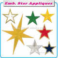 Embroidery Appliques - Self Adhesive Colorful Stars for Christmas Ornament (Patch/Emblem/Badge/Label/Crest/Insignia)